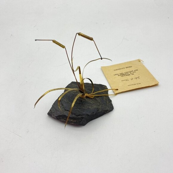 Artes Metalicas Jake R. Flores Vintage MCM Plant Metal and Quartz Sculpture - Picture 5 of 16